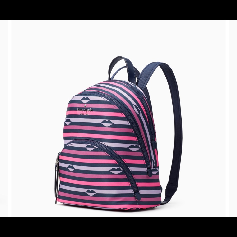 NWT-Kate Spade-karissa nylon print medium backpack - Picture 4 of 4